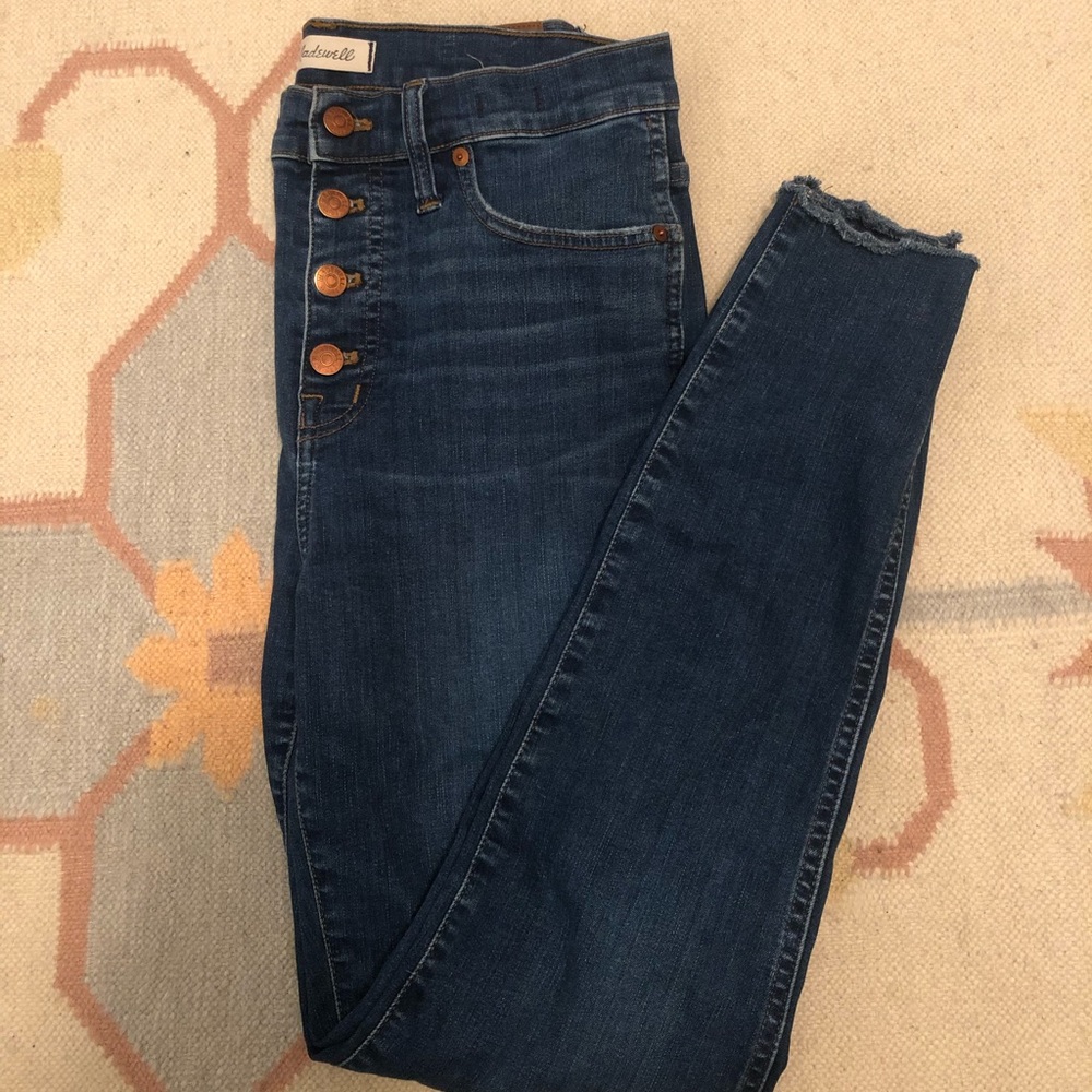 Madewell 10” High-rise skinny jeans 29 blue